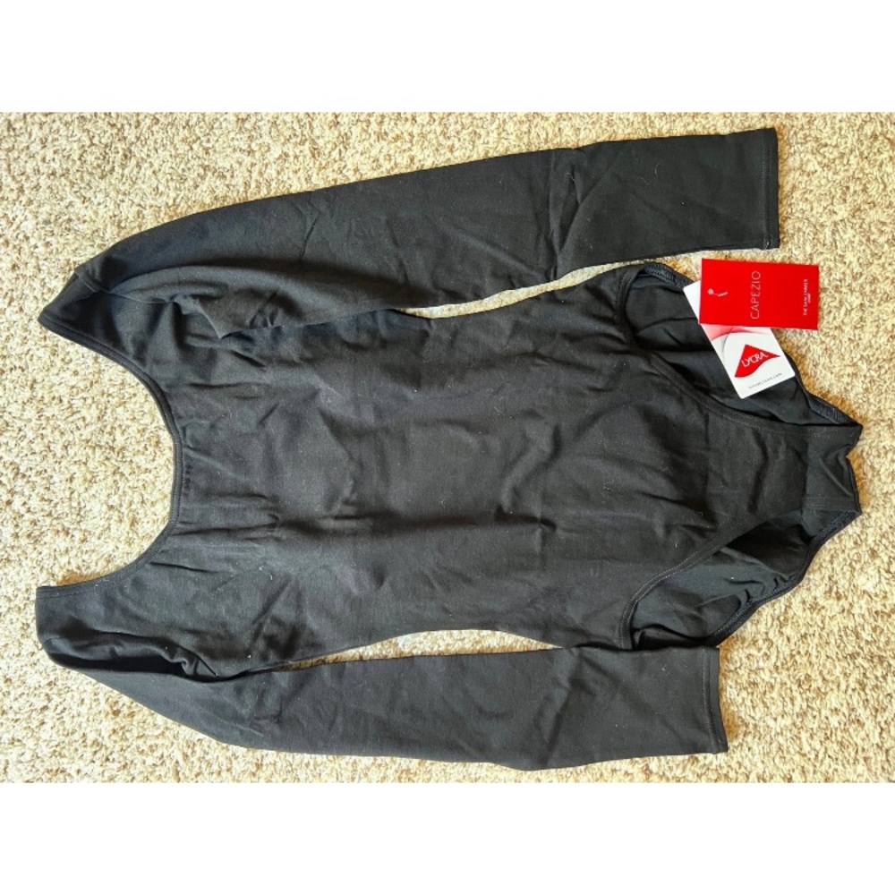 Capezio Black Long Sleeve Bodysuit